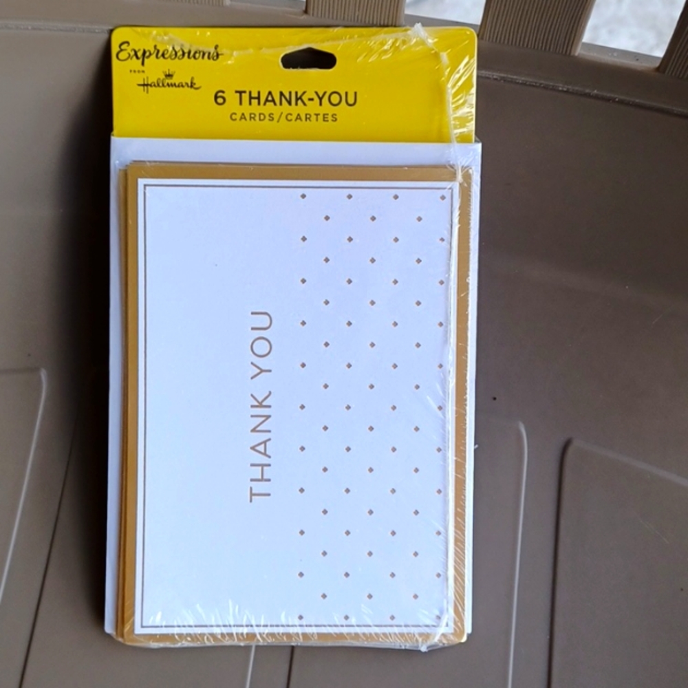 3 for $10 NIP Hallmark blank Thank You cards.